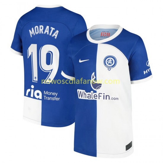 Koszulka Atlético Madryt Morata 19 120 Anniversary Męska Domowy Komplet 2022-2023 Krótkie Rękawy