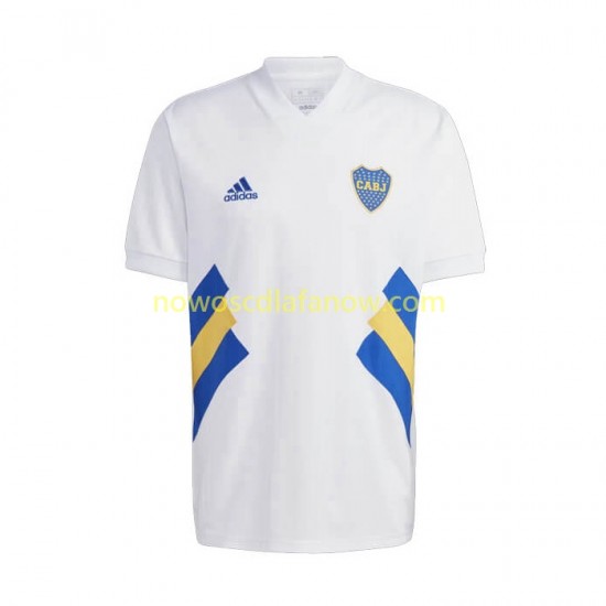 Koszulka CA Boca Juniors Icon Retro Męska Domowy Komplet 2022-2023 Krótkie Rękawy