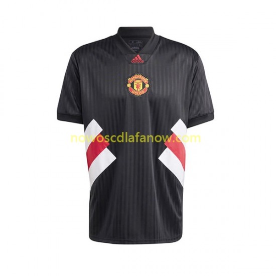 Koszulka Manchester United Icon Retro Męska Domowy Komplet 2022-2023 Krótkie Rękawy