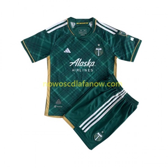 Koszulka Portland Timbers Dziecięca Domowy Komplet 2023 Krótkie Rękawy