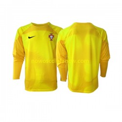 Koszulka Reprezentacja Portugalii Bramkarskie Męska Domowy Komplet World Cup 2022 Długie Rękawy