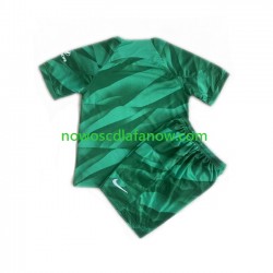 Koszulka Atlético Madryt Bramkarskie Dziecięca Wyjazdowy Komplet 2023-2024 Krótkie Rękawy