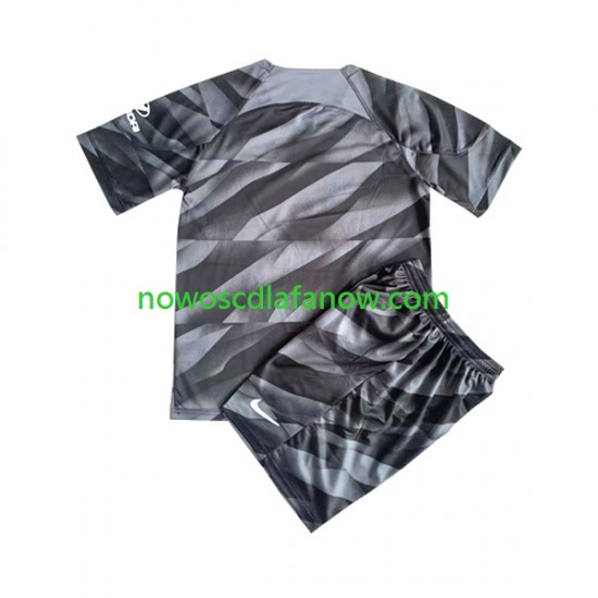 Koszulka Atlético Madryt Bramkarskie Dziecięca Domowy Komplet 2023-2024 Krótkie Rękawy