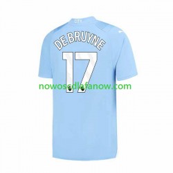 Koszulka Manchester City Kevin De Bruyne 17 Męska Domowy Komplet 2023-2024 Krótkie Rękawy