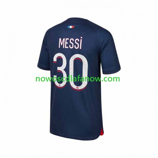 Koszulka Paris Saint-Germain Lionel Messi 30 Męska Domowy Komplet 2023-2024 Krótkie Rękawy