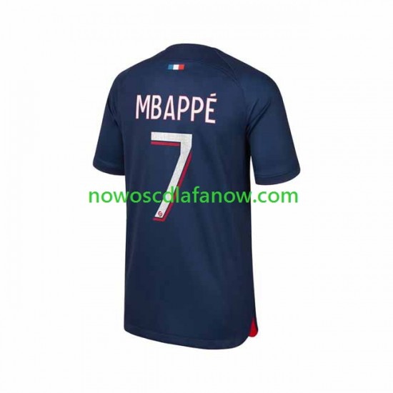 Koszulka Paris Saint-Germain Mbappé 7 Męska Domowy Komplet 2023-2024 Krótkie Rękawy