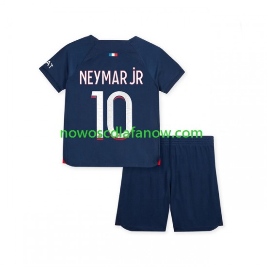 Koszulka Paris Saint-Germain Neymar Jr 10 Dziecięca Domowy Komplet 2023-2024 Krótkie Rękawy