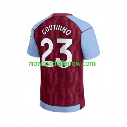 Koszulka Aston Villa Philippe Coutinho 23 Męska Domowy Komplet 2023-2024 Krótkie Rękawy