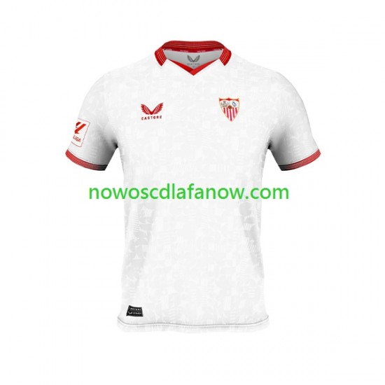 Koszulka Sevilla FC Męska Domowy Komplet 2023-2024 Krótkie Rękawy