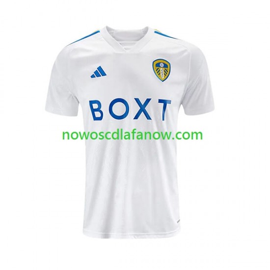 Koszulka Leeds United Męska Domowy Komplet 2023-2024 Krótkie Rękawy