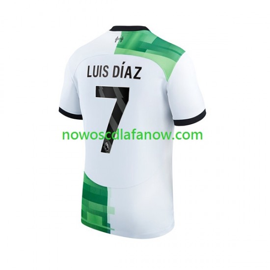 Koszulka Liverpool Luis Diaz 7 Męska Wyjazdowy Komplet 2023-2024 Krótkie Rękawy