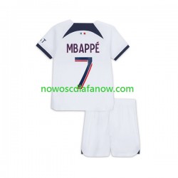 Koszulka Paris Saint-Germain Mbappé Kylian 7 Dziecięca Wyjazdowy Komplet 2023-2024 Krótkie Rękawy