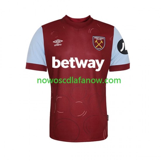Koszulka West Ham United Męska Domowy Komplet 2023-2024 Krótkie Rękawy