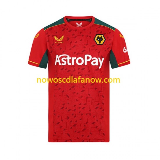 Koszulka Wolverhampton Wanderers Męska Wyjazdowy Komplet 2023-2024 Krótkie Rękawy