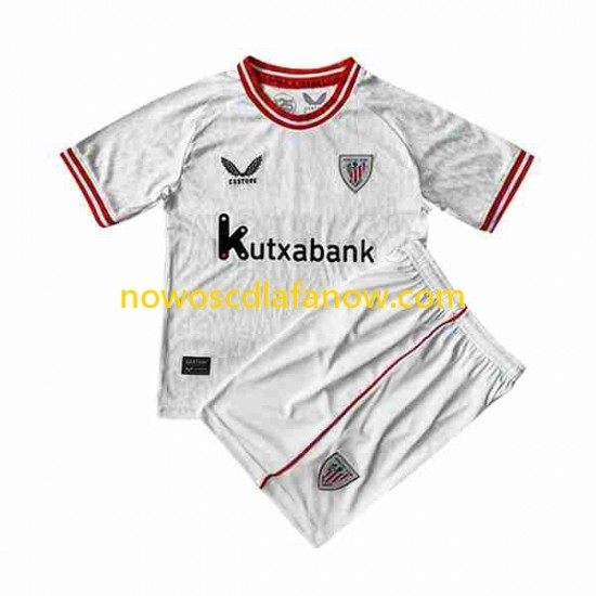 Koszulka Athletic Bilbao Dziecięca Wyjazdowy Komplet 2023-2024 Krótkie Rękawy
