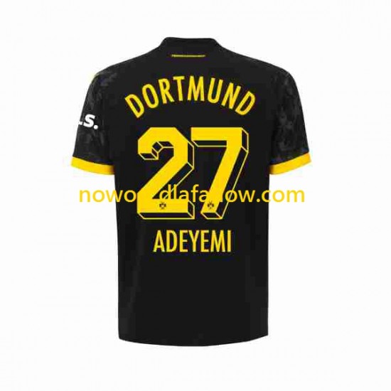 Koszulka Borussia Dortmund Karim Adeyemi 27 Męska Wyjazdowy Komplet 2023-2024 Krótkie Rękawy