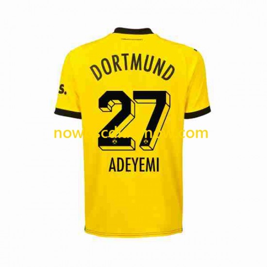 Koszulka Borussia Dortmund Karim Adeyemi 27 Męska Domowy Komplet 2023-2024 Krótkie Rękawy