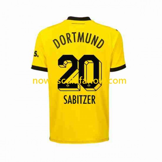 Koszulka Borussia Dortmund Marcel Sabitzer 20 Męska Domowy Komplet 2023-2024 Krótkie Rękawy