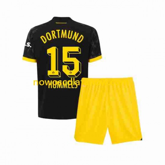 Koszulka Borussia Dortmund Mats Hummels 15 Dziecięca Wyjazdowy Komplet 2023-2024 Krótkie Rękawy