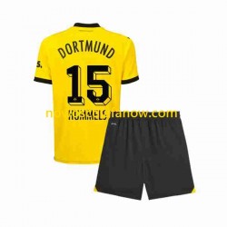 Koszulka Borussia Dortmund Mats Hummels 15 Dziecięca Domowy Komplet 2023-2024 Krótkie Rękawy