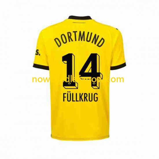 Koszulka Borussia Dortmund Niclas Fullkrug 14 Męska Domowy Komplet 2023-2024 Krótkie Rękawy