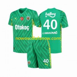 Fenerbahce Livakovic 40 Footbal Kit Bramkarskie Domowy Komplet 2023-2024 Krótkie Rękawy