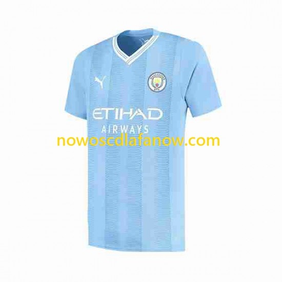 Koszulka Manchester City Haaland 9 Special Printing Męska Domowy Komplet 2023-2024 Krótkie Rękawy