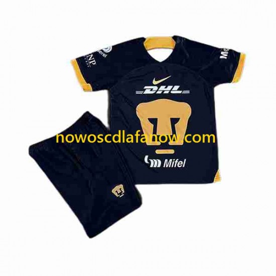Koszulka Pumas UNAM Dziecięca Wyjazdowy Komplet 2023-2024 Krótkie Rękawy