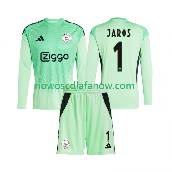 Koszulka AFC Ajax Vitezslav Jaros 1 Bramkarskie Dziecięca Domowy Komplet 2025-2026 Długie Rękawy