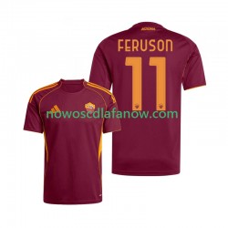 Koszulka AS Roma Evan Ferguson 11 Męska Domowy Komplet 2025-2026 Krótkie Rękawy
