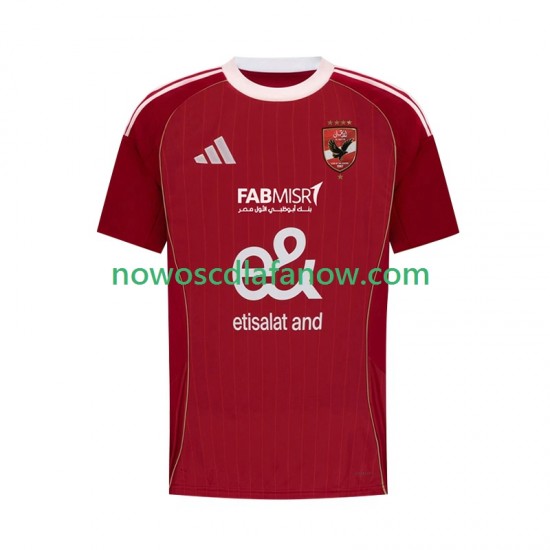 Koszulka Al Ahly SC Męska Domowy Komplet 2025-2026 Krótkie Rękawy