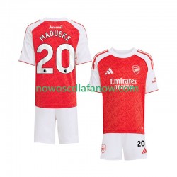 Koszulka Arsenal Noni Madueke 20 Dziecięca Domowy Komplet 2025-2026 Krótkie Rękawy