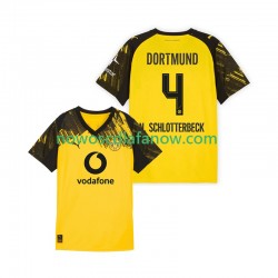 Koszulka Borussia Dortmund Nico Schlotterbeck 4 Męska Domowy Komplet 2025-2026 Krótkie Rękawy