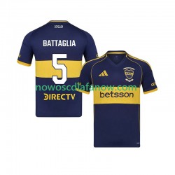 Koszulka CA Boca Juniors Rodrigo Battaglia 5 Męska Domowy Komplet 2025-2026 Krótkie Rękawy