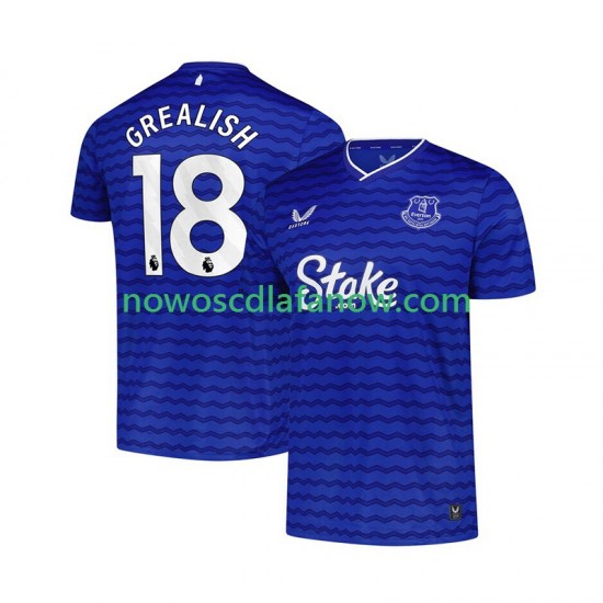 Koszulka Everton Jack Grealish 18 Męska Domowy Komplet 2025-2026 Krótkie Rękawy