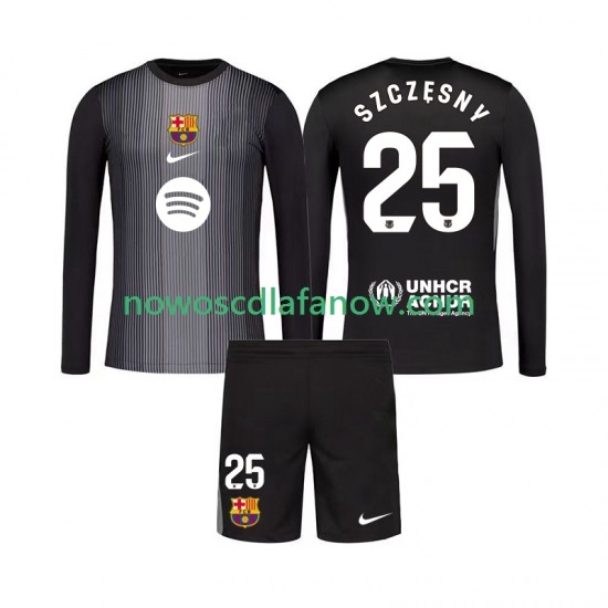 Koszulka FC Barcelona Szczesny 25 Bramkarskie Dziecięca Trzeci Komplet 2025-2026 Długie Rękawy