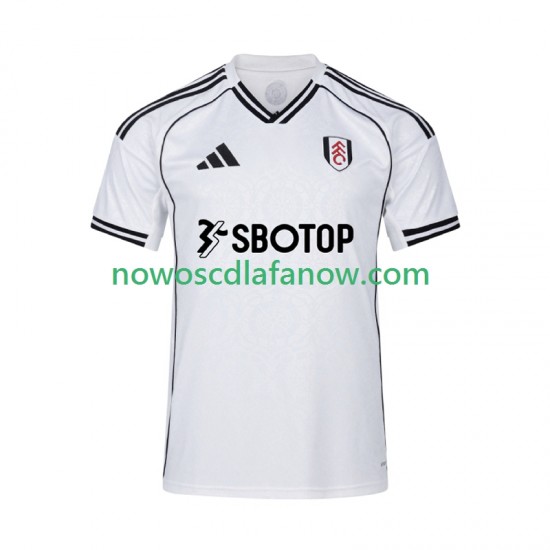 Koszulka Fulham Męska Domowy Komplet 2025-2026 Krótkie Rękawy