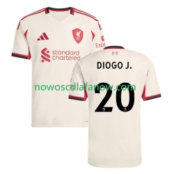 Koszulka Liverpool Diogo Jota 20 Męska Wyjazdowy Komplet 2025-2026 Krótkie Rękawy