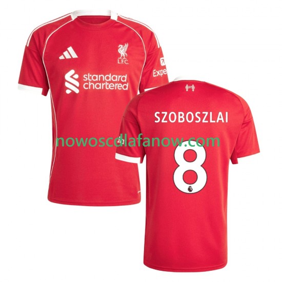 Koszulka Liverpool Dominik Szoboszlai 8 Męska Domowy Komplet 2025-2026 Krótkie Rękawy