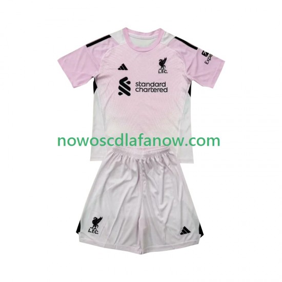 Koszulka Liverpool Bramkarskie Dziecięca Trzeci Komplet 2025-2026 Krótkie Rękawy