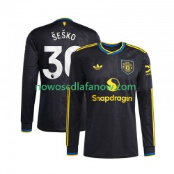 Koszulka Manchester United Benjamin Sesko 30 Męska Trzeci Komplet 2025-2026 Długie Rękawy