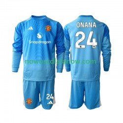 Koszulka Manchester United Andre Onana 24 Bramkarskie Dziecięca Domowy Komplet 2025-2026 Długie Rękawy
