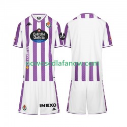 Koszulka Real Valladolid Dziecięca Domowy Komplet 2025-2026 Krótkie Rękawy