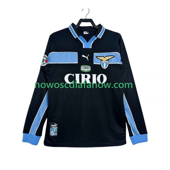 Koszulka SS Lazio Retro Męska Wyjazdowy Komplet 1998 1999 Długie Rękawy