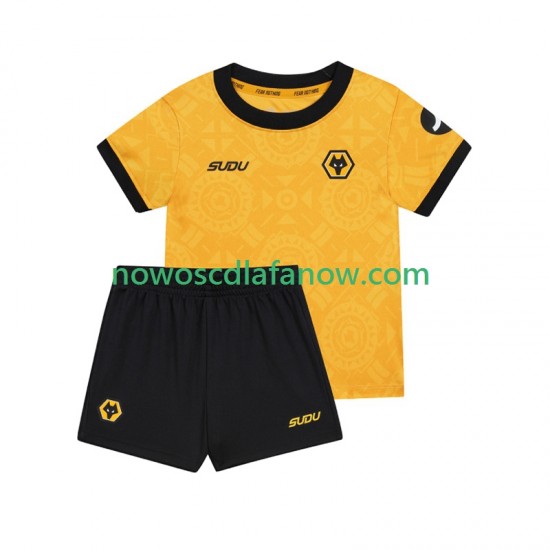 Koszulka Wolverhampton Wanderers Dziecięca Domowy Komplet 2025-2026 Krótkie Rękawy