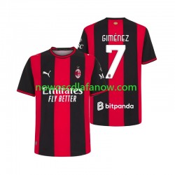 Koszulka AC Milan Gimenez 7 Męska Domowy Komplet 2026-2027 Krótkie Rękawy