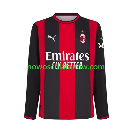 Koszulka AC Milan Męska Domowy Komplet 2026-2027 Długie Rękawy