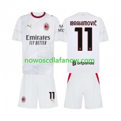 Koszulka AC Milan Ibrahimović 11 Dziecięca Wyjazdowy Komplet 2026-2027 Krótkie Rękawy
