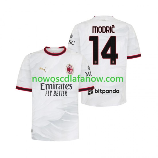 Koszulka AC Milan Modrić Luka 14 Męska Wyjazdowy Komplet 2026-2027 Krótkie Rękawy
