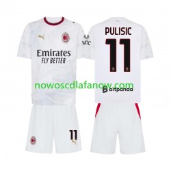 Koszulka AC Milan Pulisic 11 Dziecięca Wyjazdowy Komplet 2026-2027 Krótkie Rękawy